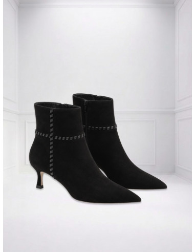 Tronchetto Nero Donna Miabelle a Punta | MB8876-03