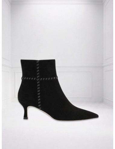 Tronchetto Nero Donna Miabelle a Punta | MB8876-03