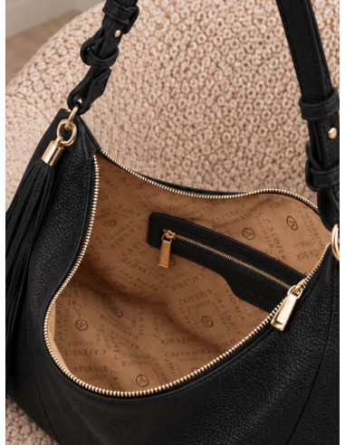 Borsa CaféNoir Nera a Spalla con Nappa