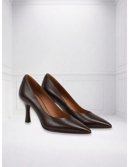 Décolleté Donna Pelle Moro Tacco 7 Massimo Baldi 550-1