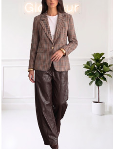 Blazer Monopetto a Quadretti - Tensione In