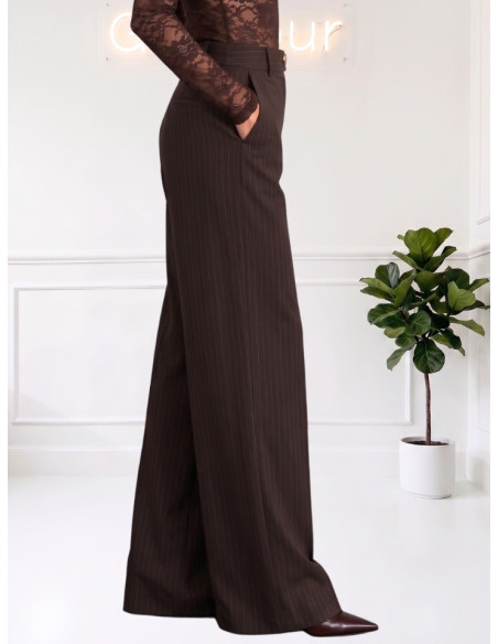 Pantalone Palazzo Gessato Moro Tensione In | 27P5060AI26CAMP