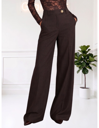 Pantalone Palazzo Gessato Moro Tensione In | 27P5060AI26CAMP