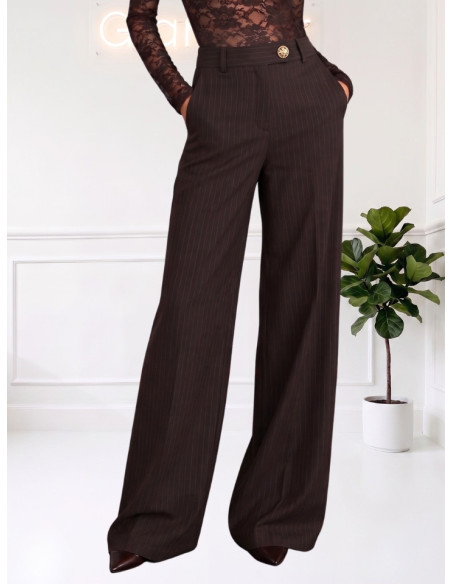 Pantalone Palazzo Gessato Moro Tensione In | 27P5060AI26CAMP