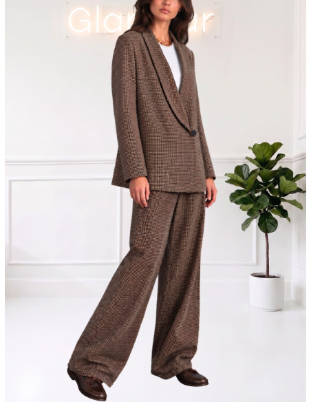 Blazer Pied-de-Poule Moro Tensione In | AI26563CAMP