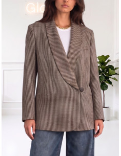 Blazer Pied-de-Poule Moro Tensione In | AI26563CAMP