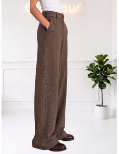 Pantalone Palazzo Pied-de-Poule Moro - Tensione In