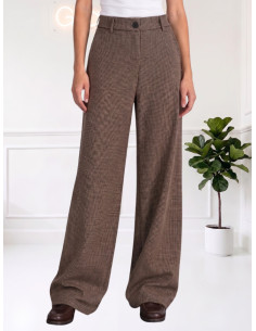 Pantalone Palazzo Pied-de-Poule Moro Tensione In | AI26566CAMP