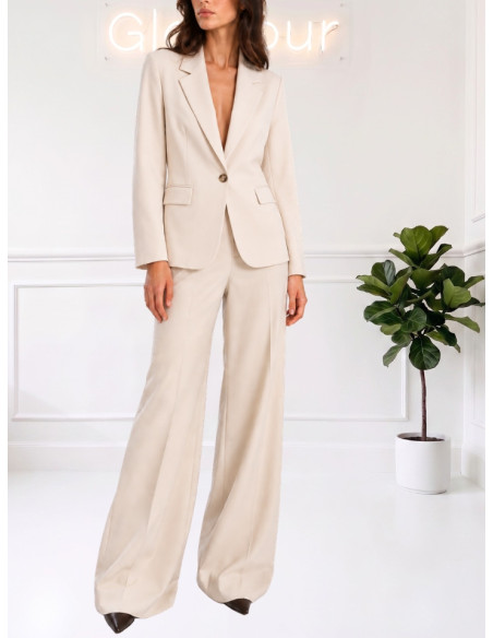 Pantalone Palazzo Burro Punto Milano Tensione In Donna