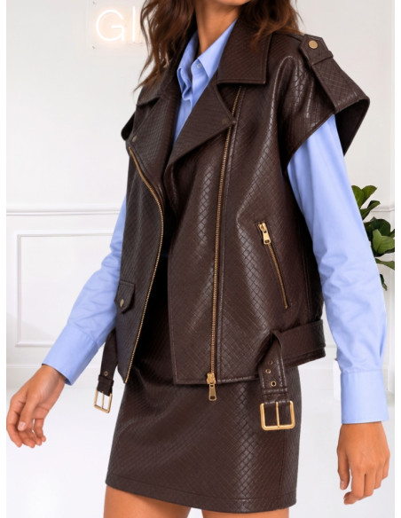 Gilet ecopelle MORO