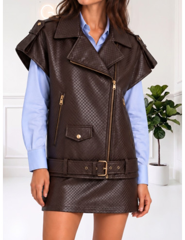 Gilet ecopelle MORO