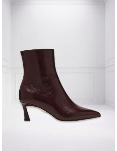 Steve Madden Tronchetto vino in vernice a punta