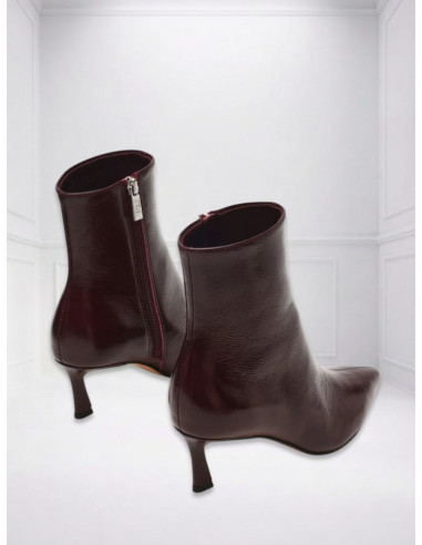 Steve Madden Tronchetto vino in vernice a punta