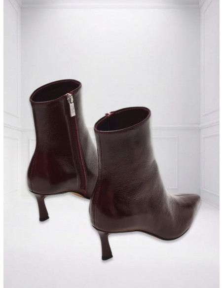 Steve Madden Tronchetto vino in vernice a punta