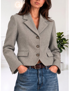 Blazer corto quadratino CASHA