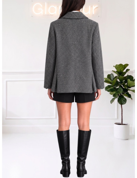 Giacca tweed GRIGIO