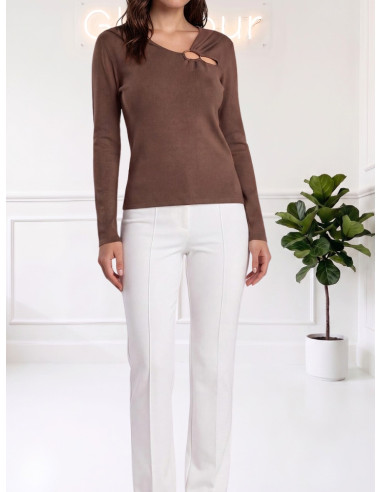 Maglioncino Donna Cocoa con Inserto Metallico | Vero Moda
