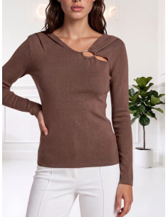 Maglioncino Donna Cocoa con Inserto Metallico | Vero Moda