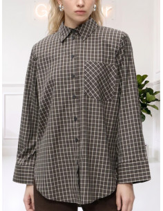 Camicia fantasia check MORO