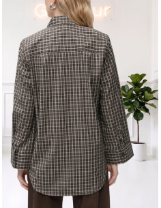 Camicia fantasia check MORO