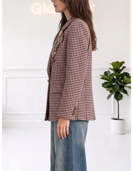 Blazer Doppiopetto Pied de Poule Donna | Zahjr