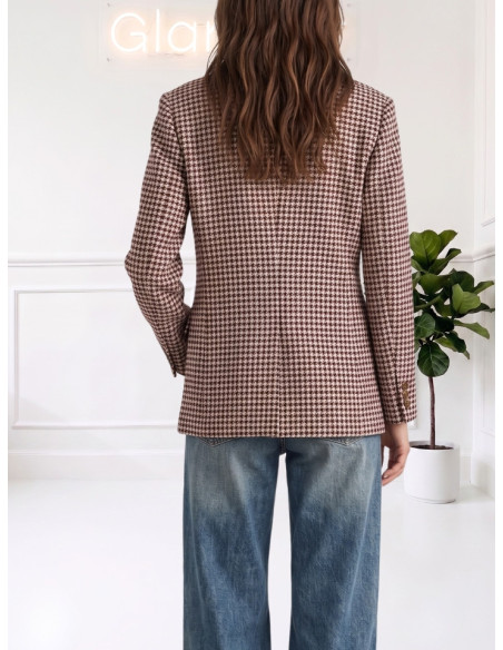 Blazer Doppiopetto Pied de Poule Donna | Zahjr