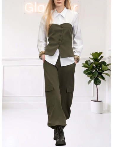 Corpetto Donna Sartoriale Militare | Le Streghe
