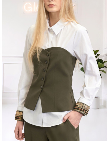 Corpetto Donna Sartoriale Militare | Le Streghe
