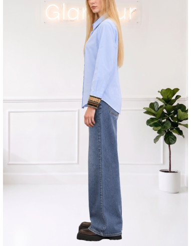 Camicia Donna con Polsini Ricamati | Le Streghe