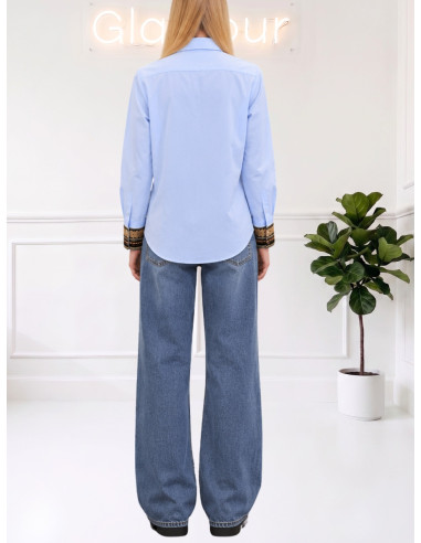 Camicia Donna con Polsini Ricamati | Le Streghe