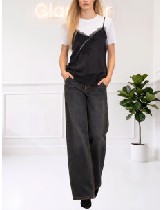 Jeans sfrangiato