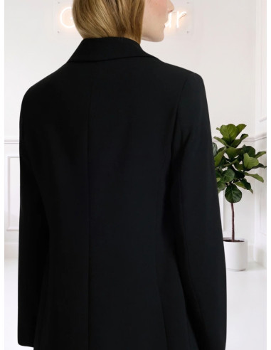 Blazer Monobottone con Bottone Gioiello Nero | Elena Mirò