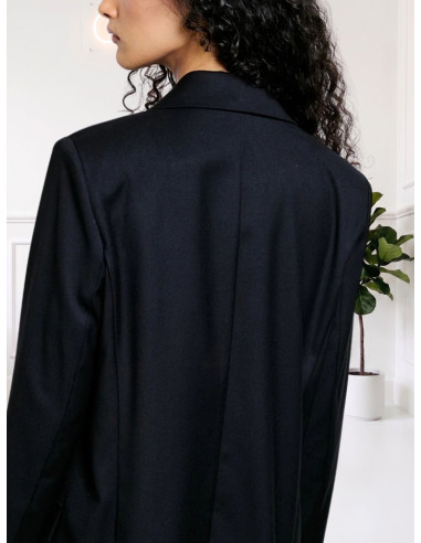 Giacca Doppiopetto Oversize Nero | Two Way