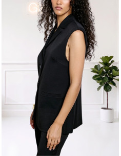 Gilet Doppiopetto Nero - Two Way