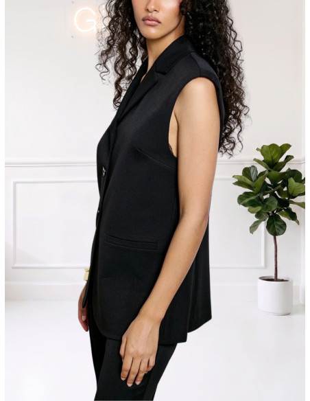 Gilet Doppiopetto Nero | Two Way