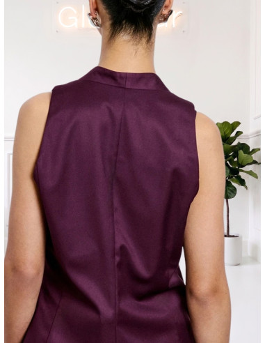 Gilet Doppiopetto Burgundy Donna | Two Way