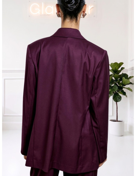 Giacca Doppiopetto Burgundy Donna | Two Way