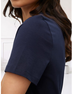 T-Shirt Mezza Manica in 100% Cotone –Vero Moda, Blu