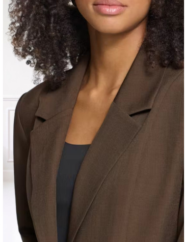 Blazer Lungo Monopetto Moro | ICHI