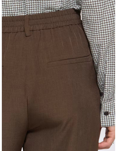 Pantalone Wide Leg con Elastico Moro | ICHI