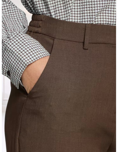 Pantalone Wide Leg con Elastico Moro | ICHI
