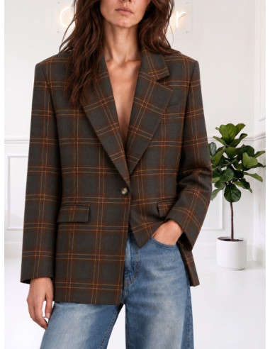 Giacca Check Donna Monopetto | Le Streghe