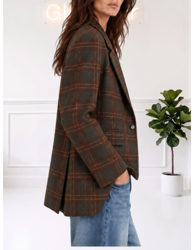 Giacca Check Donna Monopetto | Le Streghe