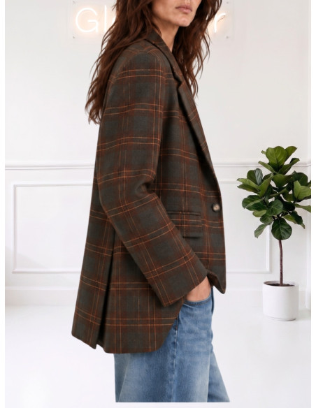 Giacca Check Donna Monopetto | Le Streghe