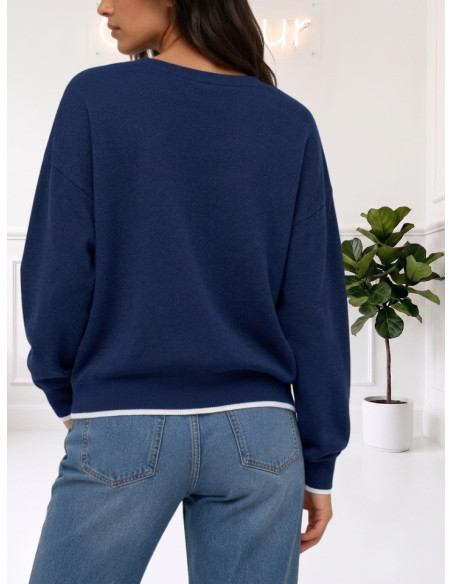 Maglioncino Double Face Blu Donna | Vero Moda