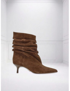 Steve Madden Flux Stivale Chestnut Suede con Tacco 5 cm