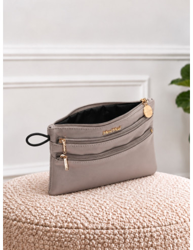 Mimì Muà Pochette Porta Accessori Grigio Chiaro