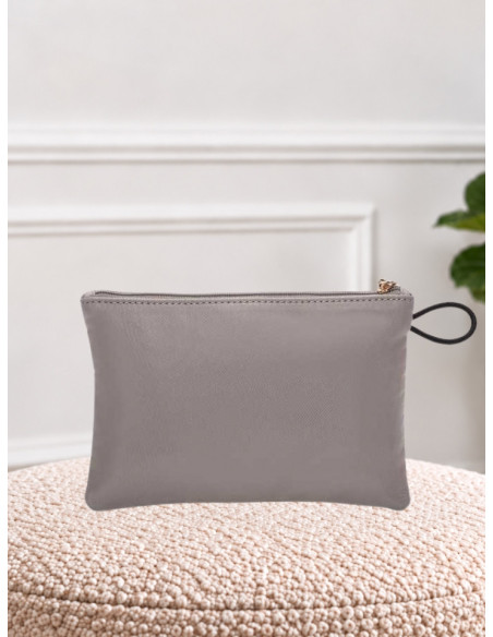 Mimì Muà Pochette Porta Accessori Grigio Chiaro