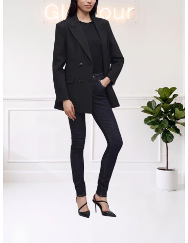 Blazer doppiopetto sartoriale NERO 10348697