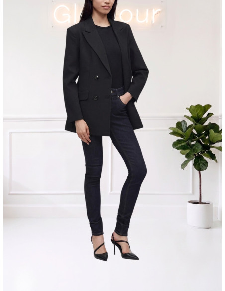 Blazer doppiopetto sartoriale NERO 10348697